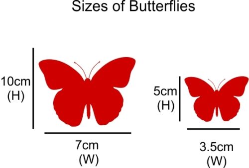 BUTTERFLY Wall Art Vinyl Butterfly Stickers Girls Childrens Room