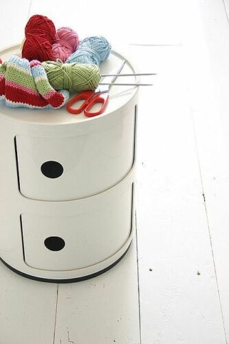 2 TIER SMALL ROUND TOP SIDE/END COFFEE LOUNGE TABLE STORAGE OFFICE BATHROOM UNIT