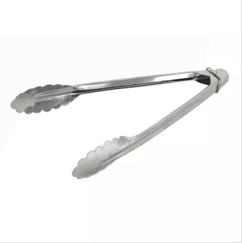 2 Tongs 18cm Mini Stainless Steel Salad BBQ Kitchen Cooking Serving Utensil Tong