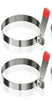 New Egg Ring Poacher Cooking Moulds Perfect Round Eggs 3" For Burgers Pancake
