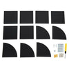 5 Tier Floating Wall Shelves Corner Shelf Storage Display Holder Bookcase Set