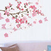 Large Peach Blossom Flower Butterfly Wall Stickers Art Decal Home Room Decor