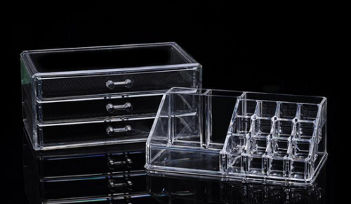 3 Drawer Cosmetic Organiser Makeup Jewellery Acrylic Storage Case Box Clear Tray
