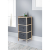 3 Drawer Wooden Chest Box Drawers Storage Furniture Modern Design-