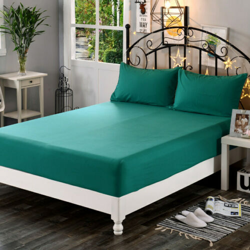 Extra Deep 30cm Fitted Sheet Bed Sheets 100% Poly Cotton Single Double King Size