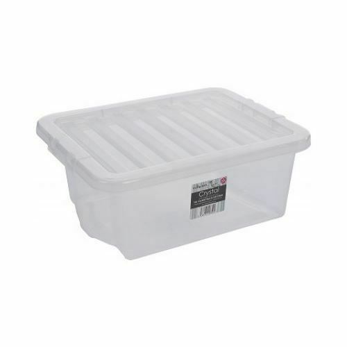 3 Pack Plastic Storage Boxes Clear Home Stacker Boxes With Lids