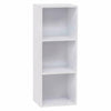 3/4 Cube Bookcase Shelving Unit Storage Book Shelf Wooden for Living Room