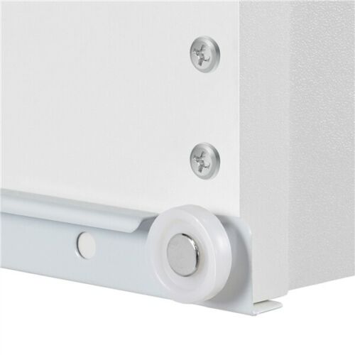 White Bedside Table with 3 Drawers Large Storage Nightstand Table 45x35x60.5cm