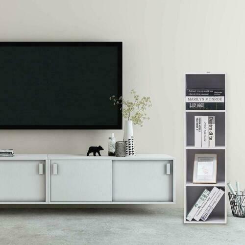 3/4 Cube Bookcase Shelving Unit Storage Book Shelf Wooden for Living Room