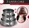 3 Round Cake Tin Set Non Stick Spring Form Loose Base Baking Pan Tray 8/9/10inch