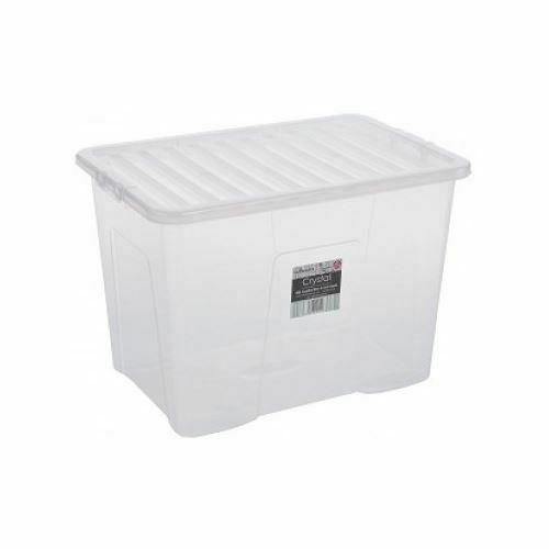 3 Pack Plastic Storage Boxes Clear Home Stacker Boxes With Lids