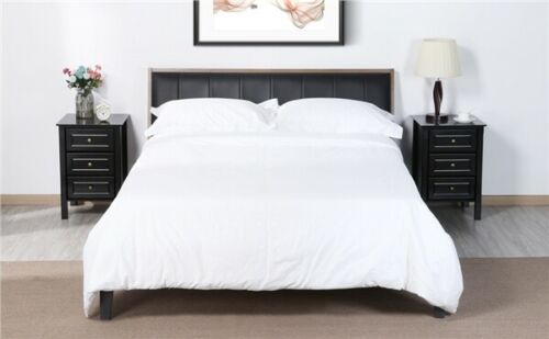 Black Bedside Cabinet Table 3 Drawers Storage Unit Livingroom Nightstand Table