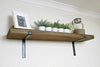 Rustic Wooden Shelf 100cm Home Kitchen Wall Shelving Brackets Scaffold Board