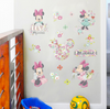 Minnie Decal WALL STICKER Mouse Vinyl Mural Kids Room Wall Decoration UK