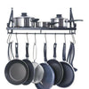 NEW 60CM Wall Mounted Kitchen Hanging Pan Rack Pots Hooks Organizer Holder