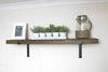 Rustic Wooden Shelf 100cm Home Kitchen Wall Shelving Brackets Scaffold Board