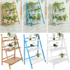 Garden Wooden 3 Tier Flower Plant Pot Display Stand Patio Shelf Storage Rack