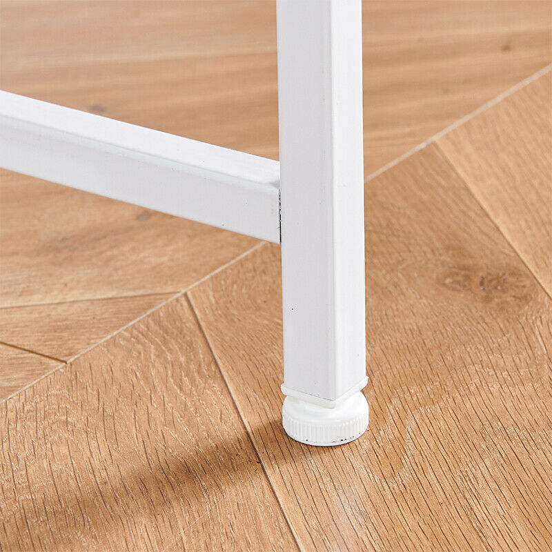 Computer Laptop Table Desk Wood Top Study Office Home Workstation Black/White