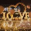 2.8M Heart-shape Balloon Arch Backdrop Flower Display Stand Frame Wedding Party
