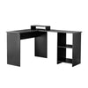 L-Shaped Computer Desk Corner PC Table Home Office with Shelves Large Space BN