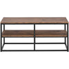 Console Table Sofa Table Side End Table with Storage Open Bookshelf Living Room