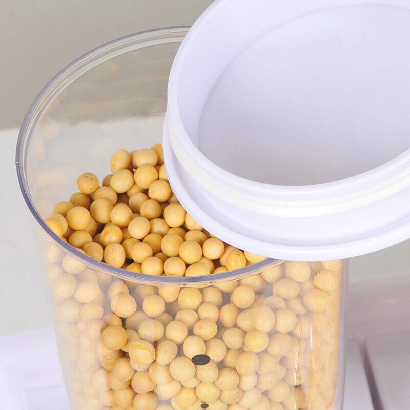 Double Cereal Dispenser Wall Mounted Large Capacity Storage Container Kitchen UK