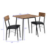 Dining Table and Chairs with PU Leather Set Kitchen Breakfast Bar Furniture MU
