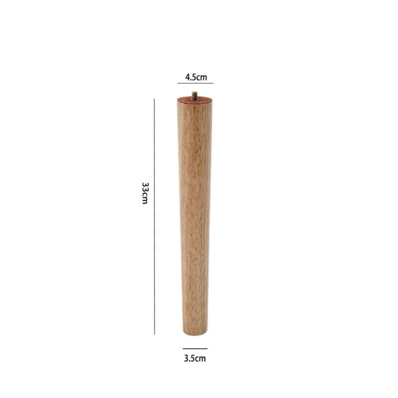 4x Wooden Furniture Legs Tapered Beech/Oak Feet For Table/Chair/So