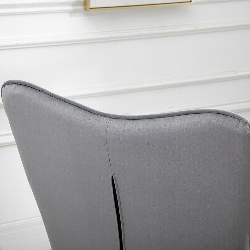 Grey Wing Back Occasional Chair Tub Armchair Living Room Fireside Sofa Lounge BN