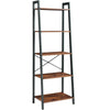 5 Tier Metal Ladder Shelf Shelving Display Rack Plant Stand Storage Shelves Home