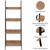 Ladder Shelf Bookcase, Industrial 4 Tier Bookshelf, Storage Rack Shelves