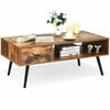 Industrial TV Stand Retro TV Cabinet Media Entertainment Center Coffee Tea Table