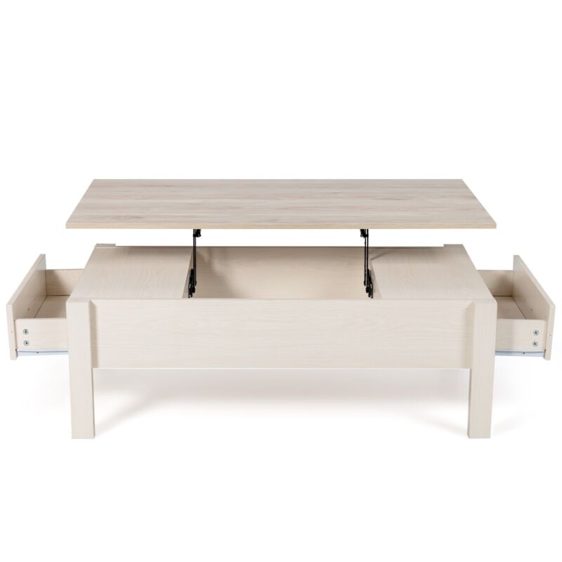 120cm Lift Top Coffee Table Modern Wooden Lift Top Dining Table Living Room