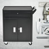 1 Drawers 2 Doors Tool Storage Garage Trolley Wheel Cart Shelf Workshop Steel UK