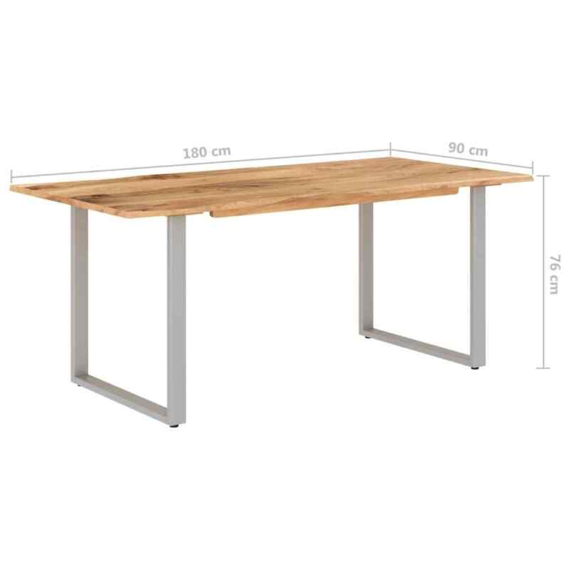 Dining Table 180x90x76 Solid Acacia Wood J4L5