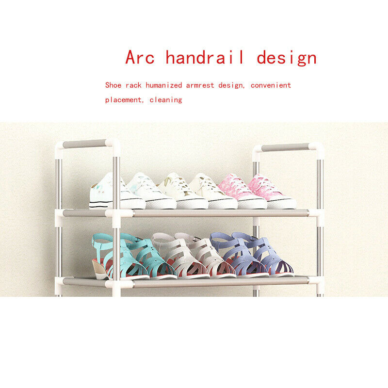 6 Tier Stackable Shoe Storage Rack Stand Shelf Stand Holder Space Saving 18Pairs
