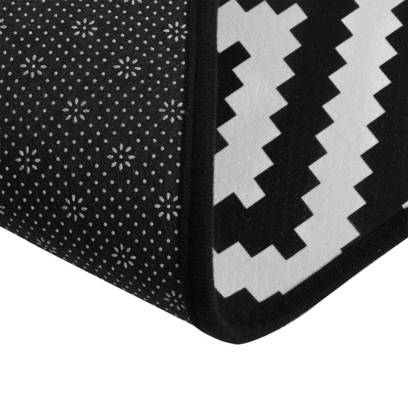 50 x 160 cm Non Slip Indoor Door Mats Large Washable Rugs Black White Doormats