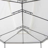 Gazebo with Curtains 600x298x270 White 180g/m² P2U0