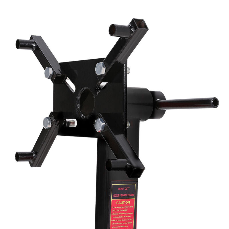 Engine Gearbox Support Stand 1000 lbs 450kg Heavy Duty Swivel Transmission Black