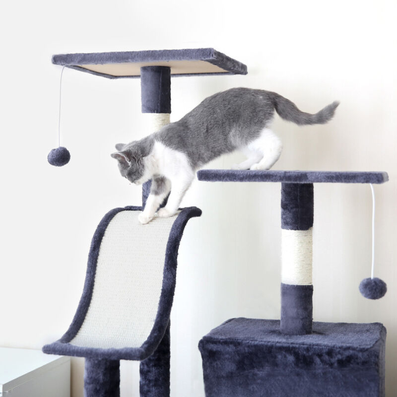 Cat Tree 170cm Cat Tower Activity Centre Scratching Post for Large Cat Kitten MI