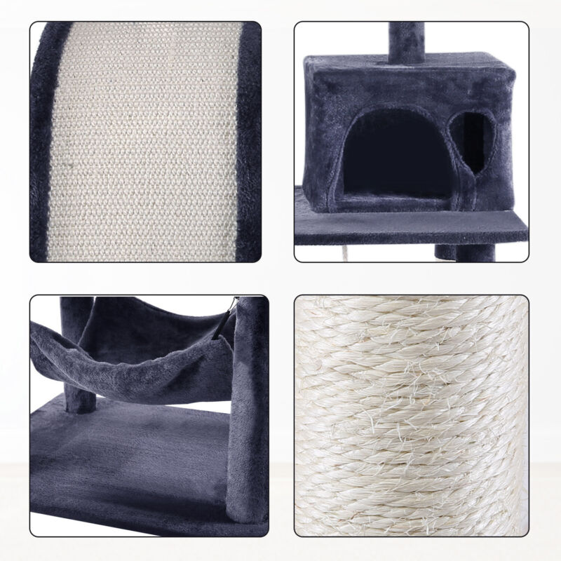 Cat Tree 170cm Cat Tower Activity Centre Scratching Post for Large Cat Kitten MI