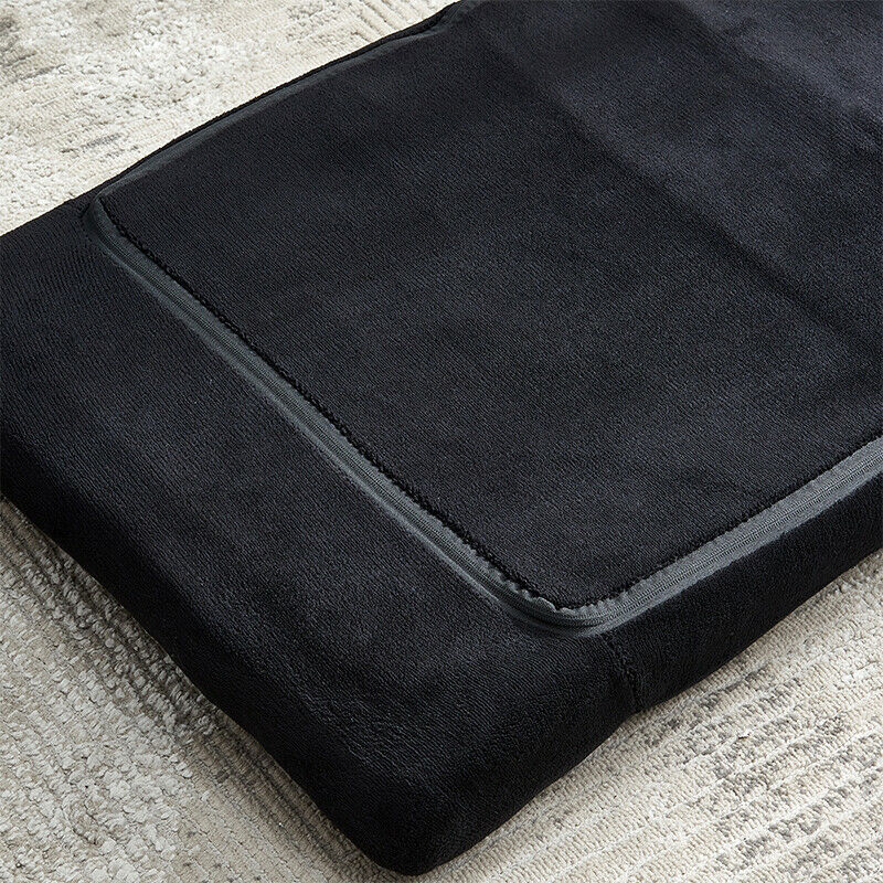 Adjustable Lazy Lounge Sofa Floor Chair Recliner Couch Black Home Living Room BN