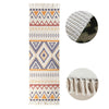 130cm Cotton Area Rug w/ Tassel Hand Woven Kitchen Mat Runner Boho Style Carpet