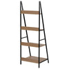 Ladder Shelf Bookcase, Industrial 4 Tier Bookshelf, Storage Rack Shelves