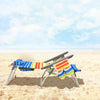 Set of 2 Beach Chair Set Portable Camping Chairs Folding Outdoor Garden Recliner