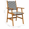 Garden Chairs 6 pcs Solid Acacia Wood S5M4