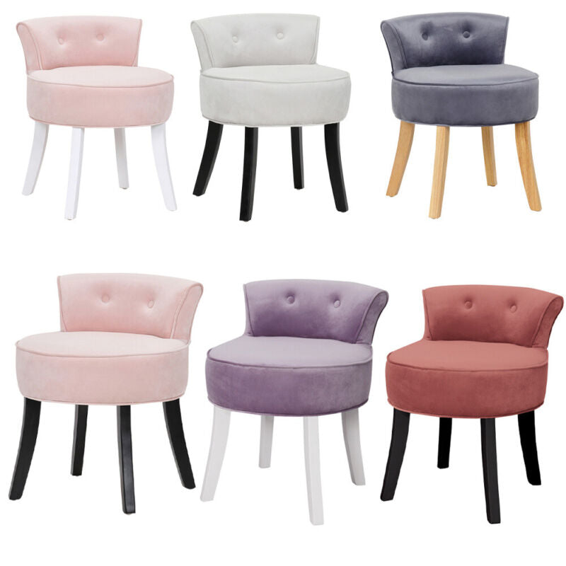Fabric Dressing Table Chair Vanity Stool Piano Stool Dining Chair Makeup Bedroom
