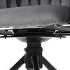 Luxury Dining Chairs Velvet Swivel Chair Metal Legs Kitchen Chair Home -Gray