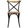 Chairs 4 pcs Black Solid Wood P3C5