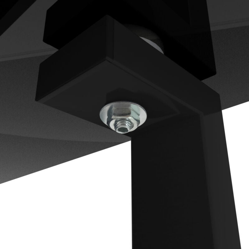 Rectangle Black Glass Coffee Table Clear Coffee Table Living Room Furniture MA